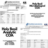 PRISTINE'S Holy Basil Supplement packaging dimensions