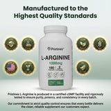 PRISTINE'S L-Arginine 1000mg capsules side view