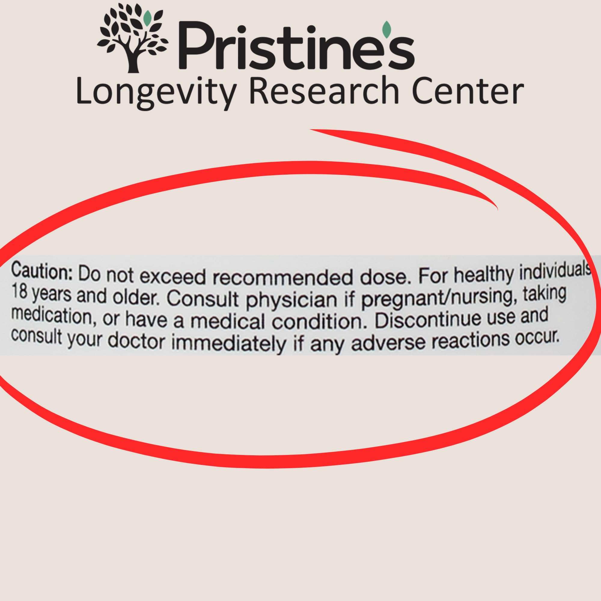 PRISTINE'S L-Lysine Supplement bottle top view