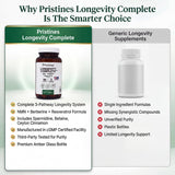 PRISTINE'S Longevity Complete supplement with measuring spoon