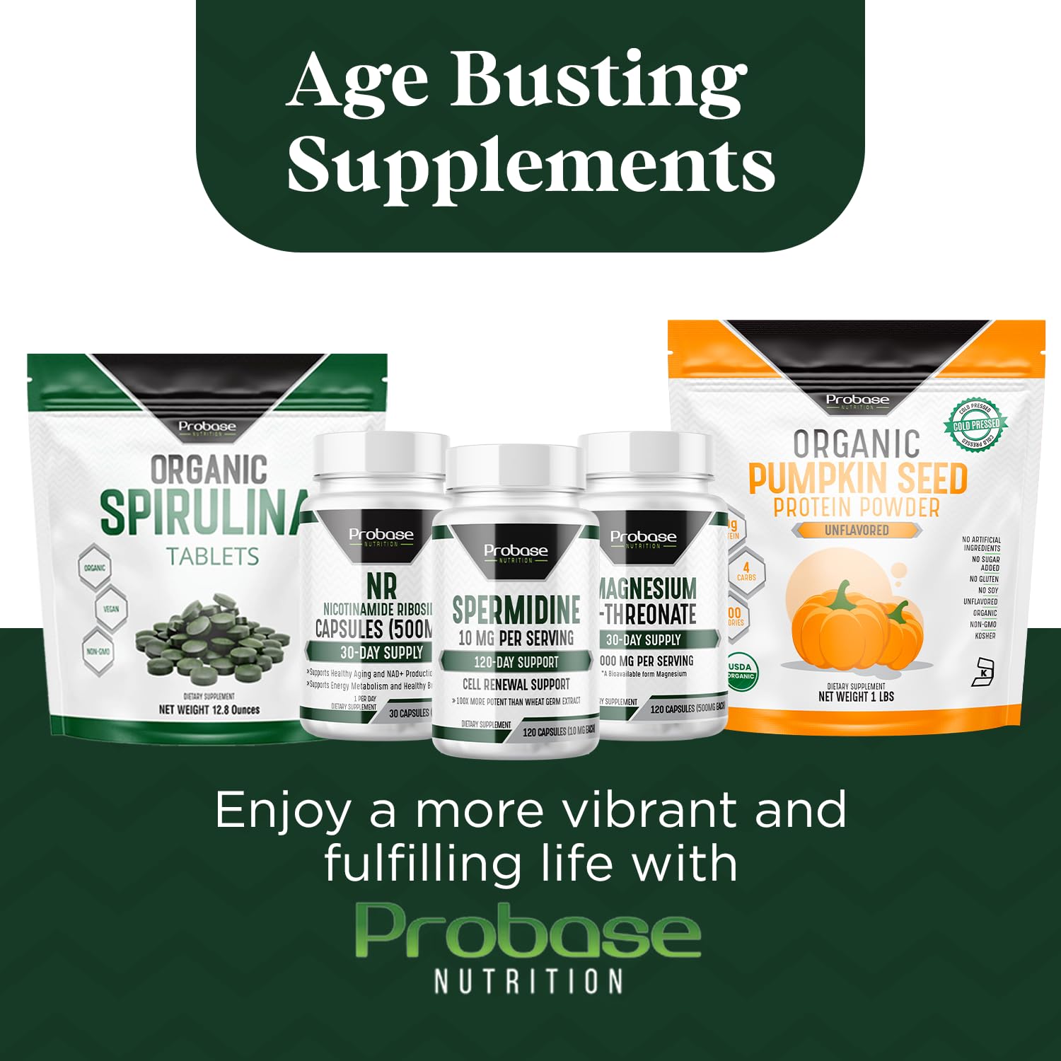 Probase Nutrition Spermidine Capsules 40g lifestyle scene