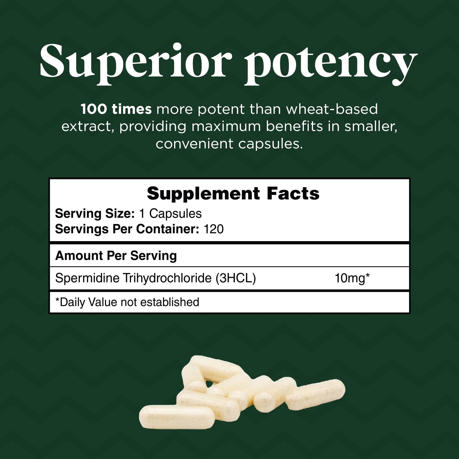 Probase Nutrition Spermidine Capsules 40g with measuring spoon
