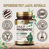 Probiotic Capsules ingredients list on bottle