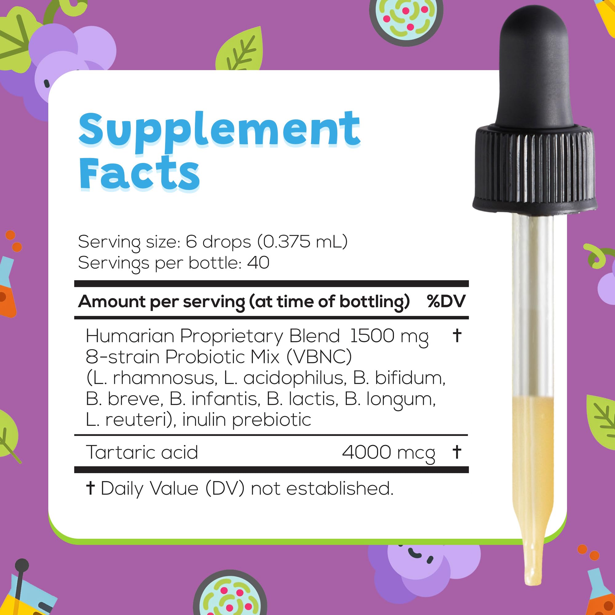 Probonix Infant Probiotic Drops 27g bottle with dosage dropper
