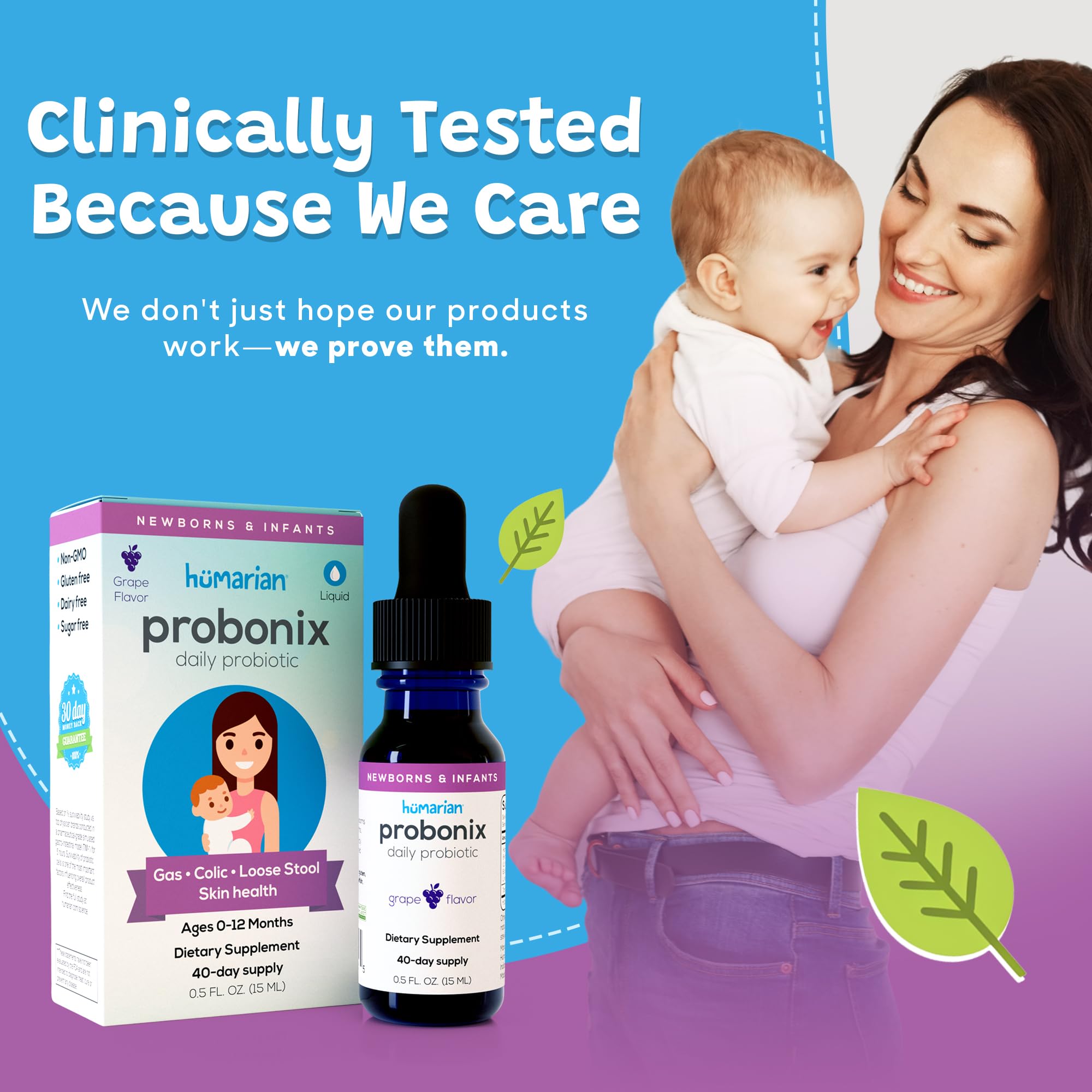 Probonix Infant Probiotic Drops 27g with other baby products