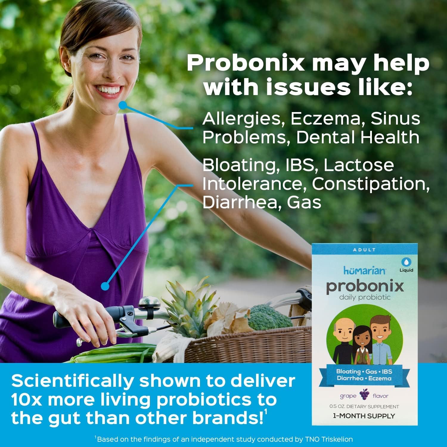 Probonix Probiotic Drops 50g bottle side view
