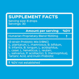 Probonix Probiotic Drops 50g ingredients list