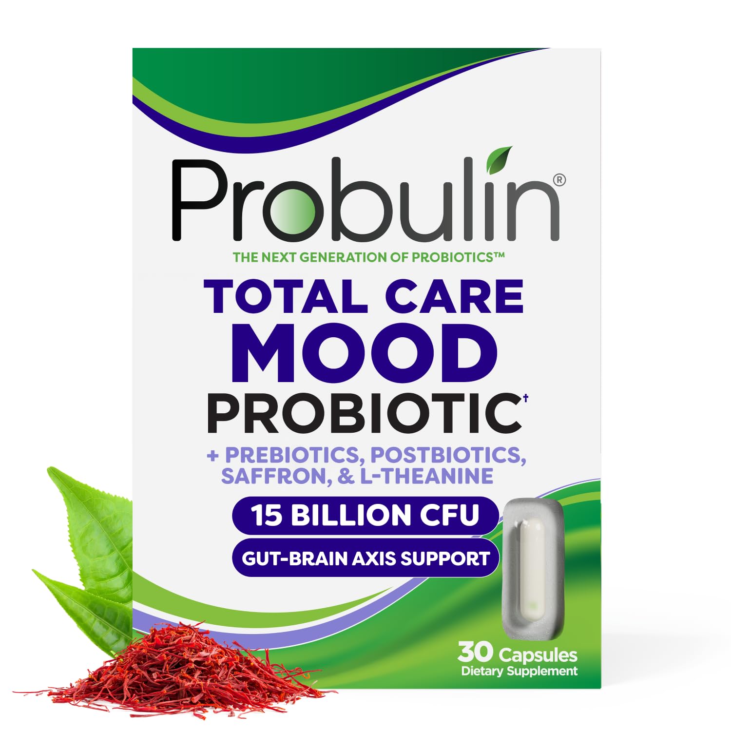Probulin Total Care Mood Probiotic 15 Billion CFU front view