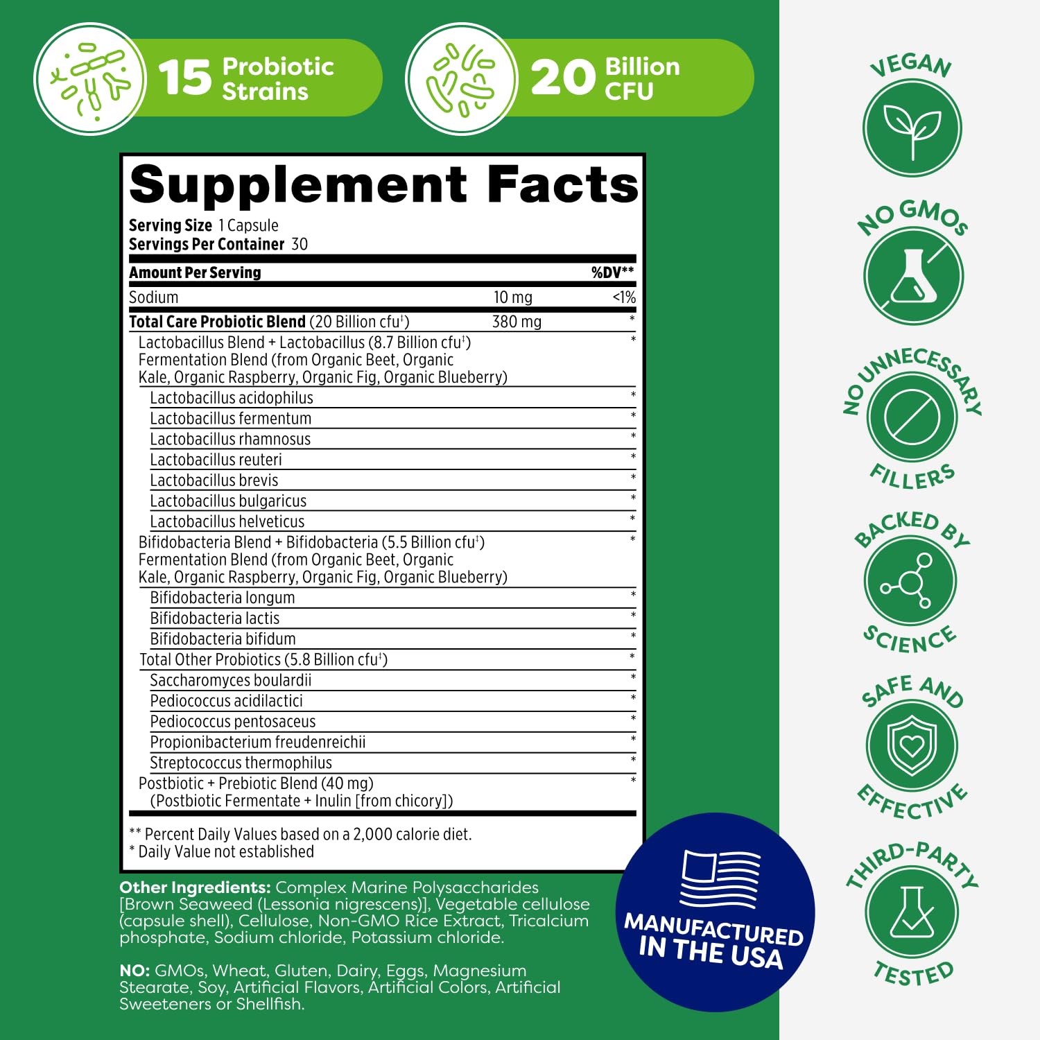 Probulin Total Care Probiotic Supplements lifestyle scene with fruits
