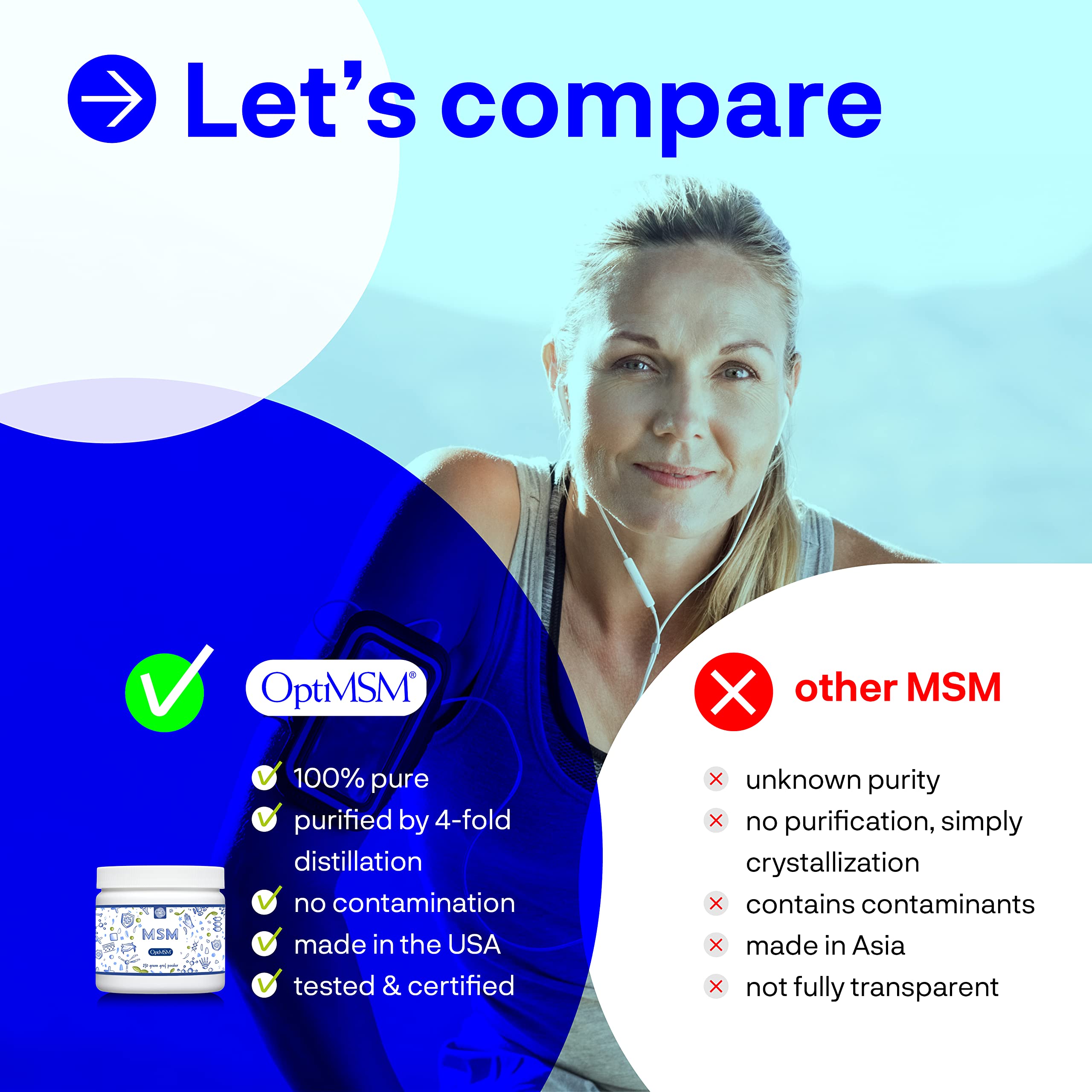 Procapsin OptiMSM Pure MSM Supplement Powder close-up