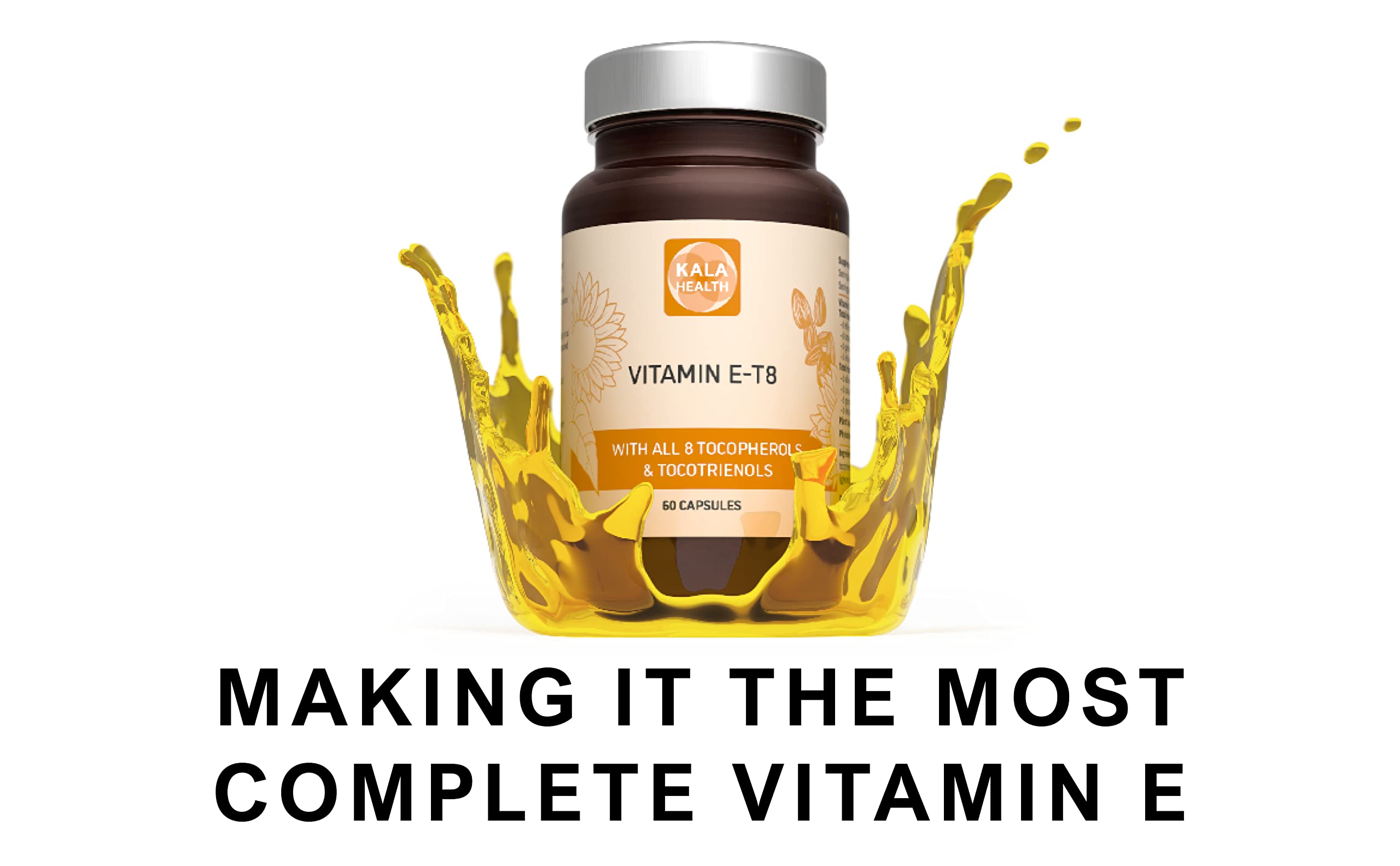 Procapsin Vitamin E softgel capsules with a measuring spoon