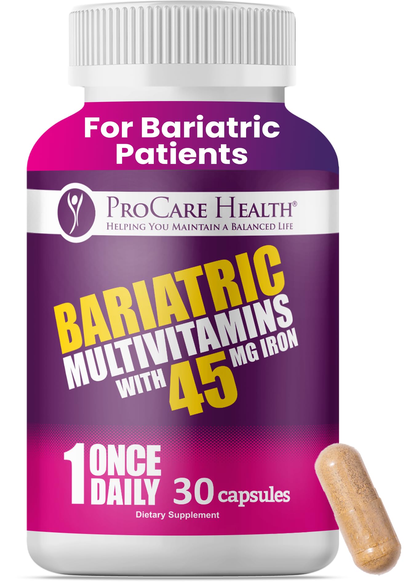 ProCare Health Bariatric Multivitamin Capsules front view