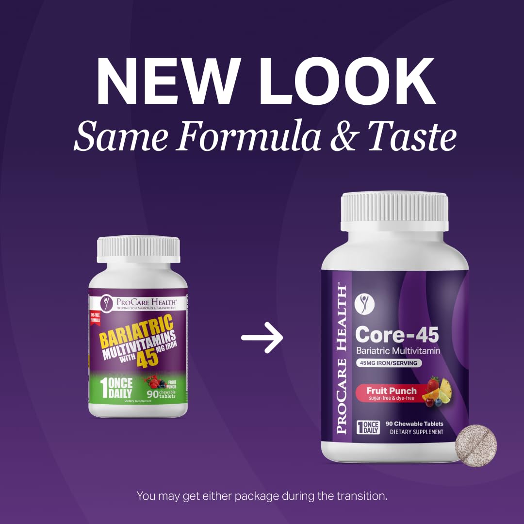 ProCare Health Bariatric Multivitamin chewable tablet close-up