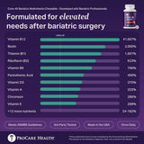 ProCare Health Bariatric Multivitamin chewable tablets in a hand