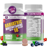 ProCare Health Bariatric Multivitamin Chewables front view, fruit punch flavour