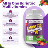 ProCare Health Bariatric Multivitamin Chewables fruit punch flavour tablets
