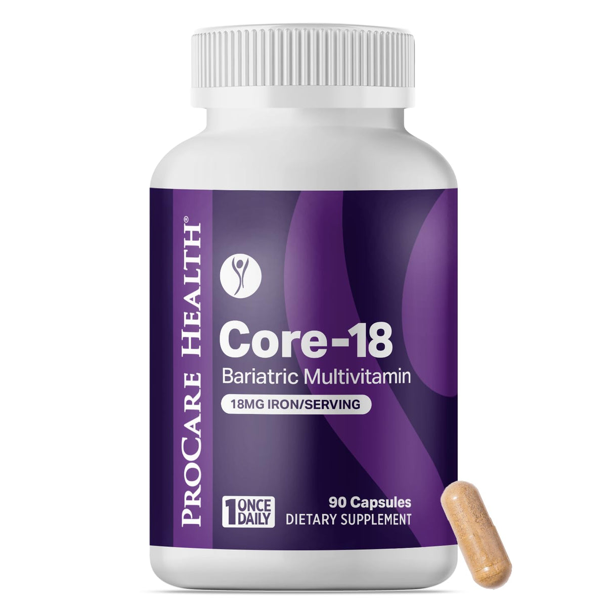 ProCare Health Bariatric Multivitamin with Iron 30 capsules front view
