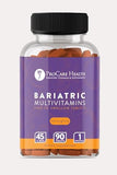 ProCare Health Bariatric Multivitamins 90 tablets with a glass of water