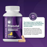 ProCare Health Bariatric Prenatal Multivitamin bottle with a soft background