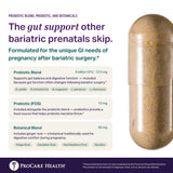 ProCare Health Bariatric Prenatal Multivitamin nutritional information label
