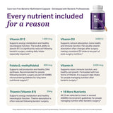 ProCare Health Iron-Free Multivitamin capsules on a wooden table