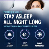 Procera Sleep Supplement bottle with a glass of water