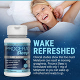 Procera Sleep Supplement capsule with natural herbs background