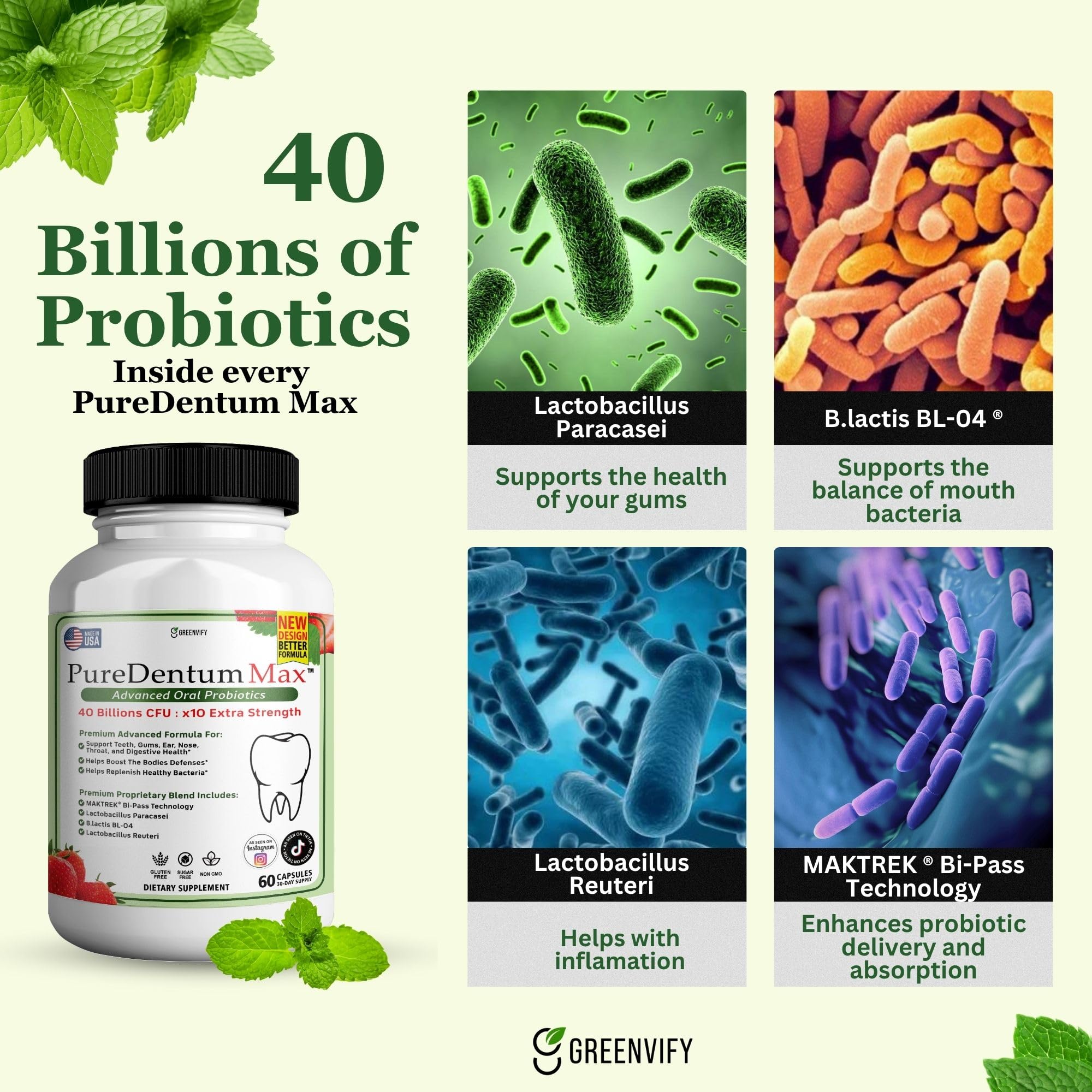 ProDentim Max Probiotic Capsules lifestyle scene with a glass of water