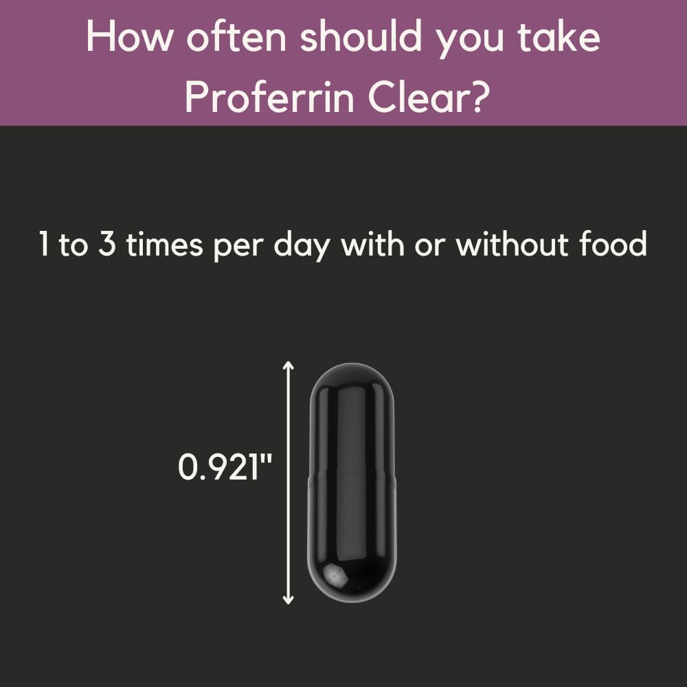 Proferrin Oral Heme Iron Supplement 10.5mg packaging