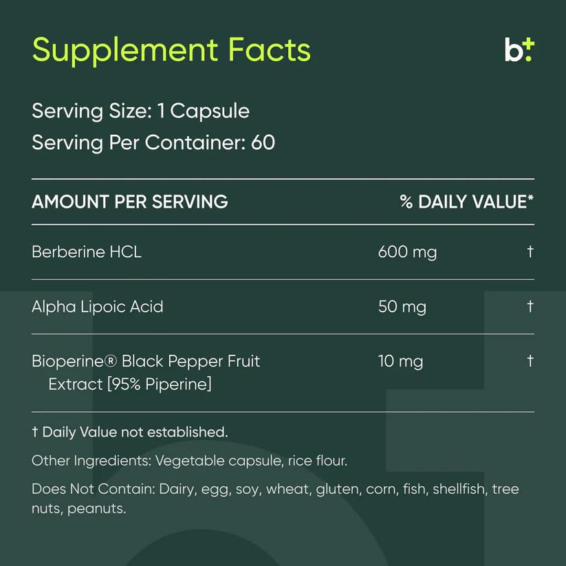 ProHealth Berberine Supplement capsules in a hand