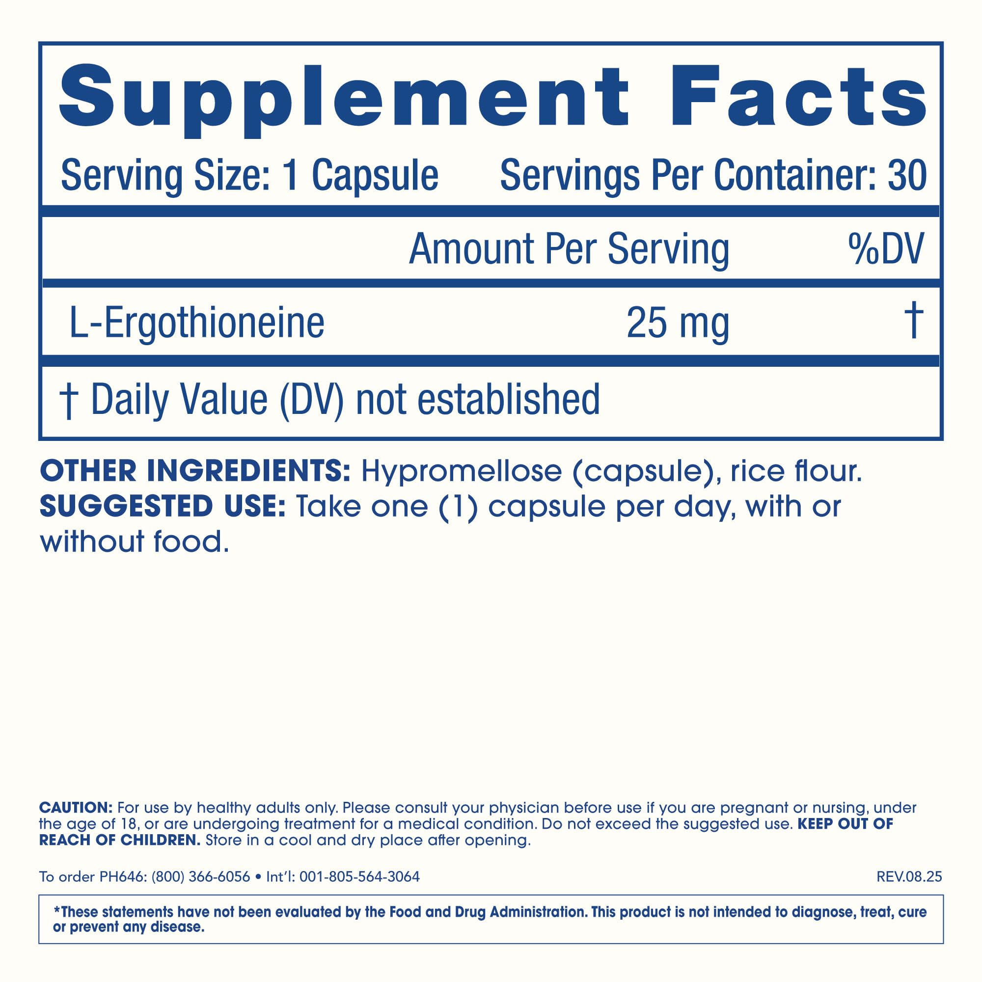 ProHealth Ergothioneine Capsules 25mg lifestyle scene