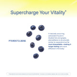 ProHealth Pterostilbene 250mg Capsules on a wooden table