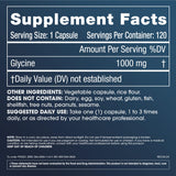 ProHealth Pure Glycine 1000 mg Capsules side view showing capsule details