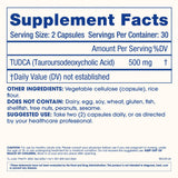 ProHealth Pure TUDCA 500mg capsules opened to show contents