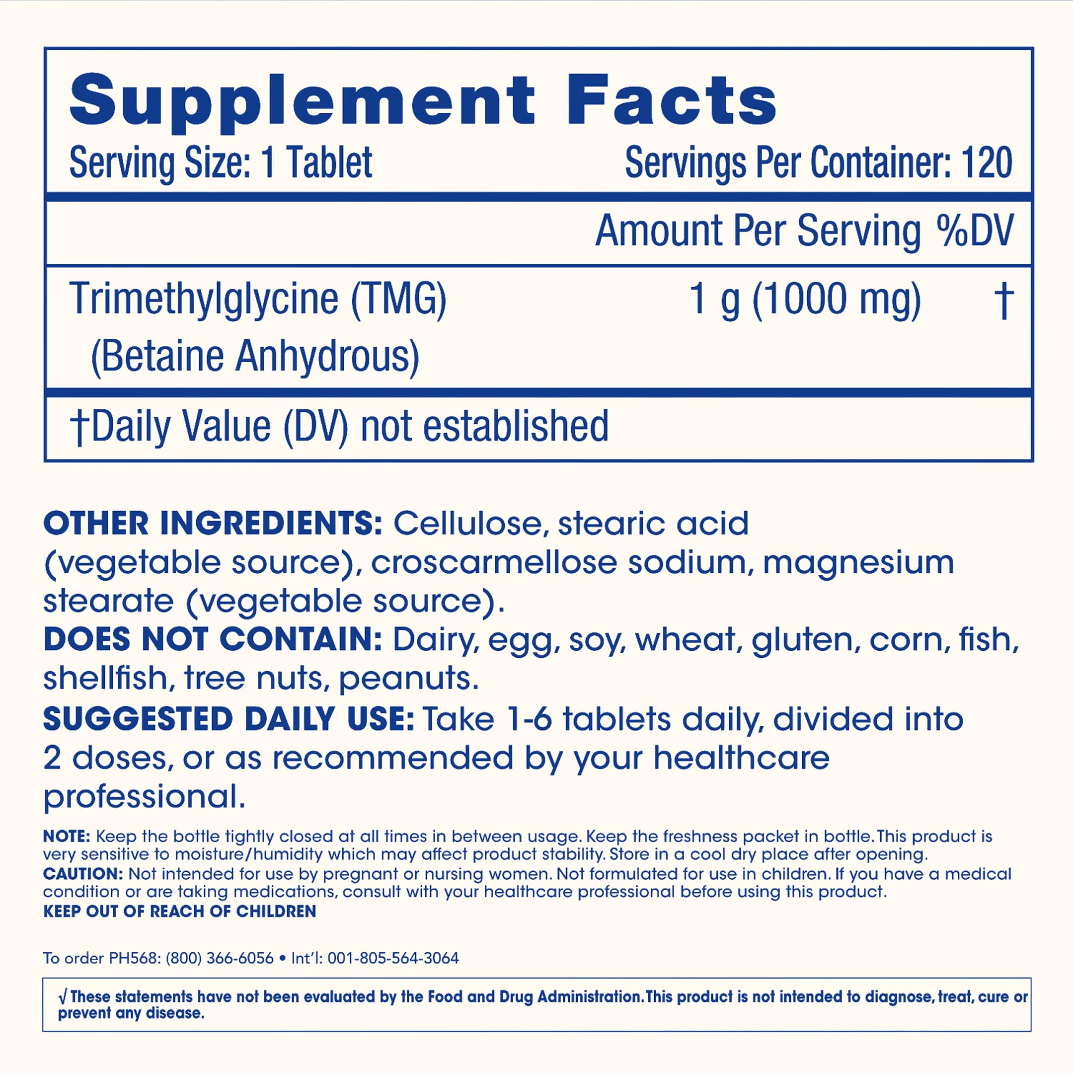 ProHealth TMG Supplement on a wooden table