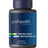 ProHealth Trans-Resveratrol 1000mg capsules front view