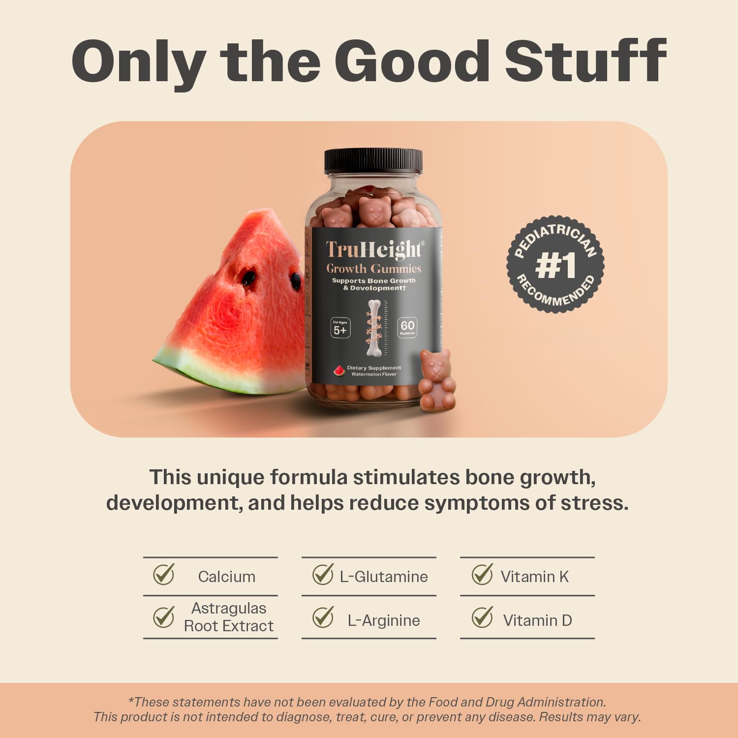 ProHeight Growth Gummies nutritional information