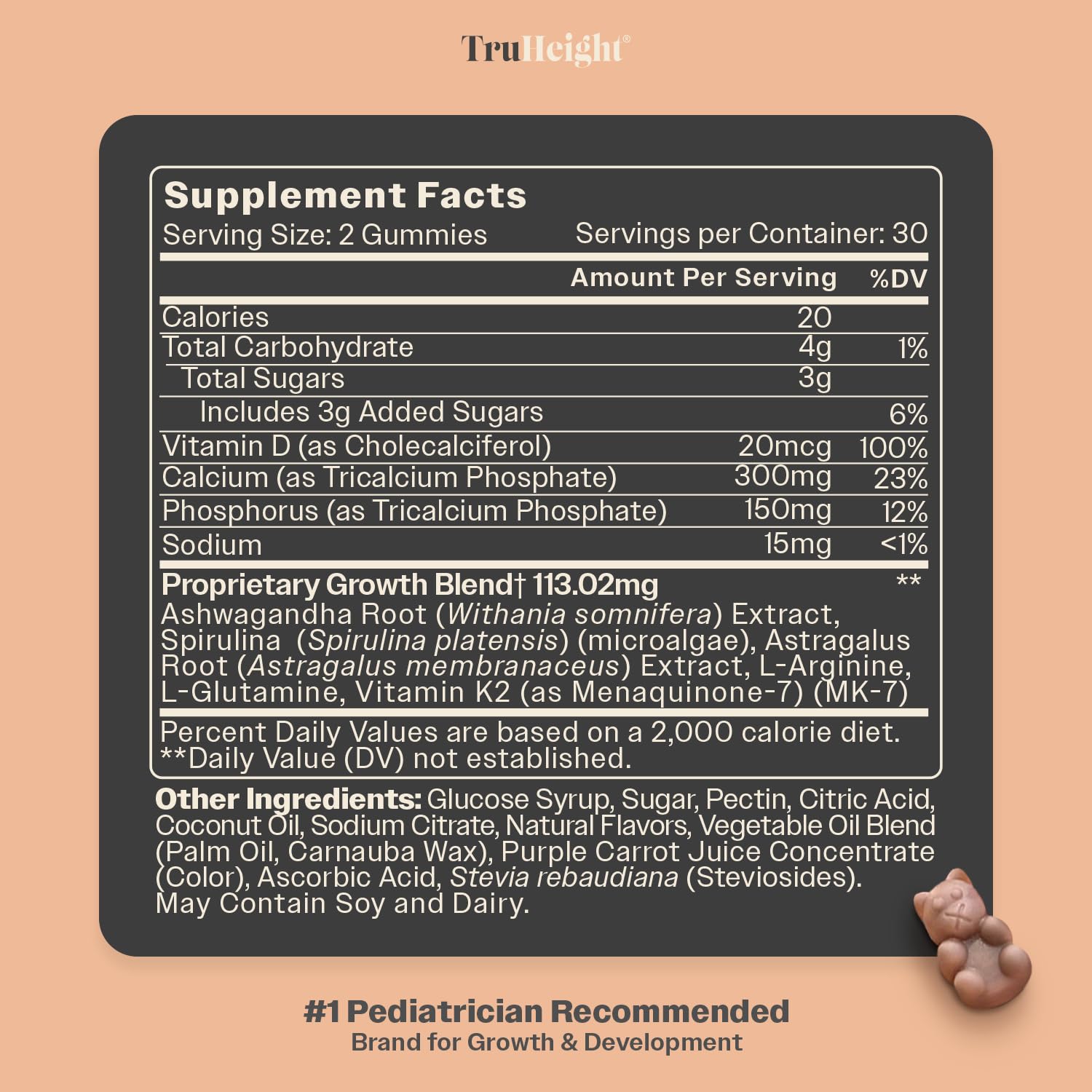 ProHeight Growth Gummies side view