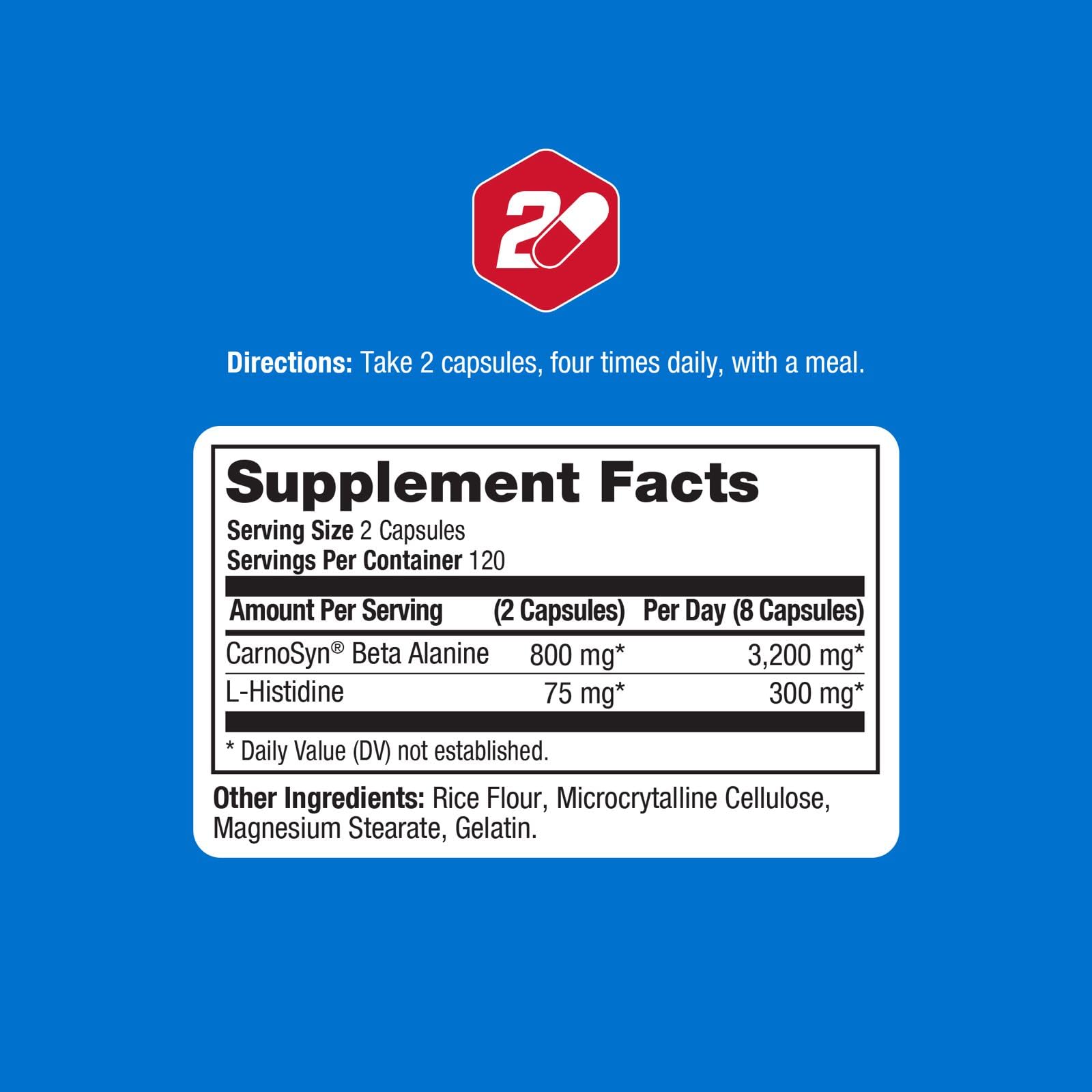 ProLab Beta-Alanine 240 capsules side view