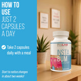 ProLab Organics InstaBum Capsules open bottle with capsules
