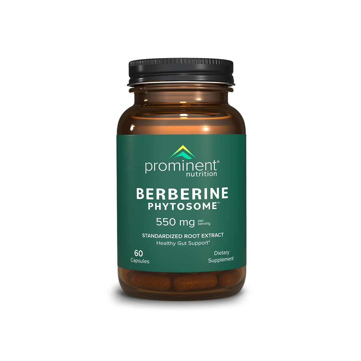 Prominent Nutrition Berberine Phytosome Supplement 550mg front view