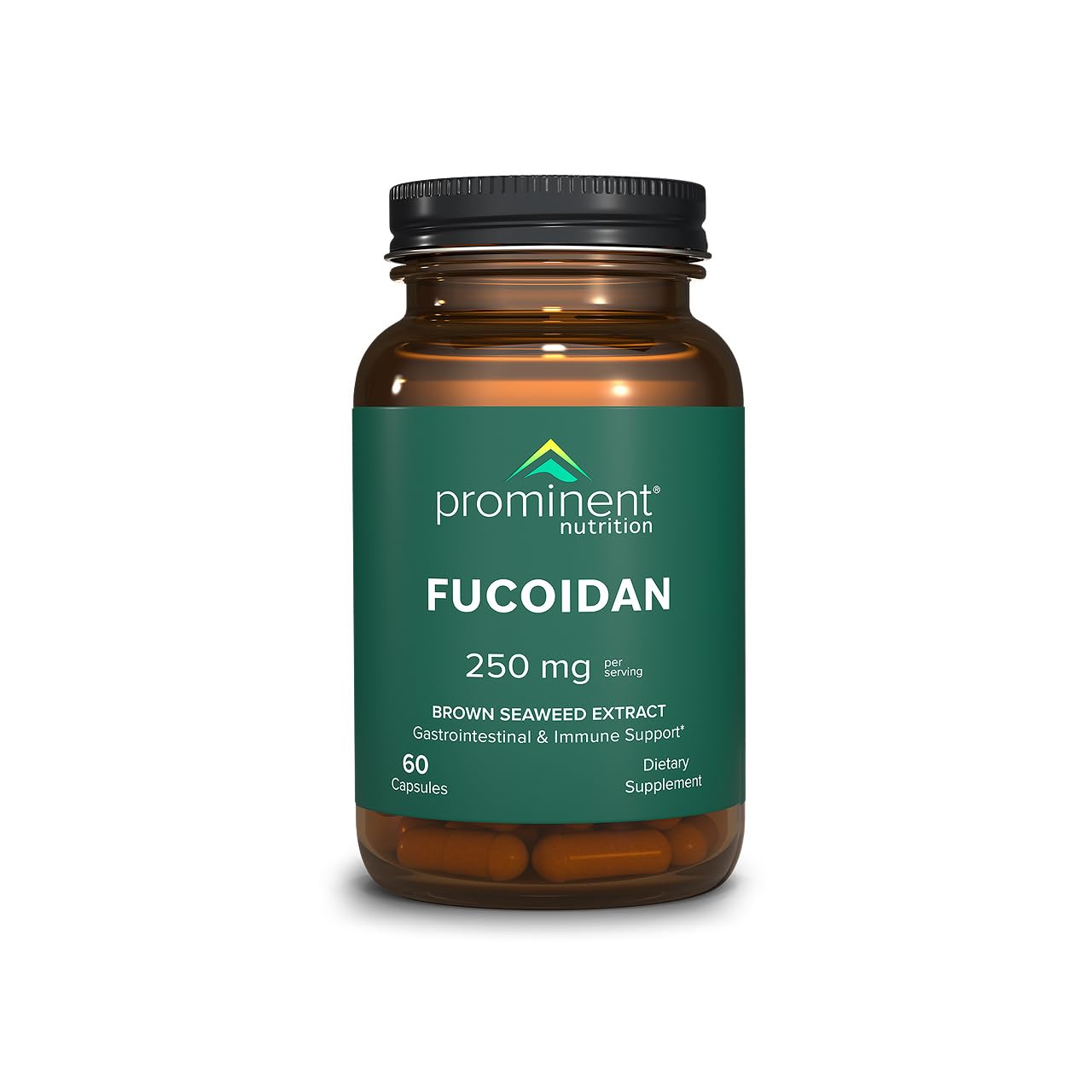 Prominent Nutrition Fucoidan Capsules 250mg front view