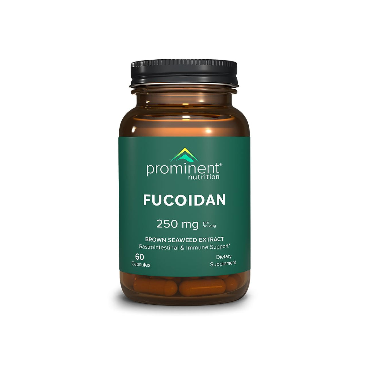 Prominent Nutrition Fucoidan Capsules 250mg front view