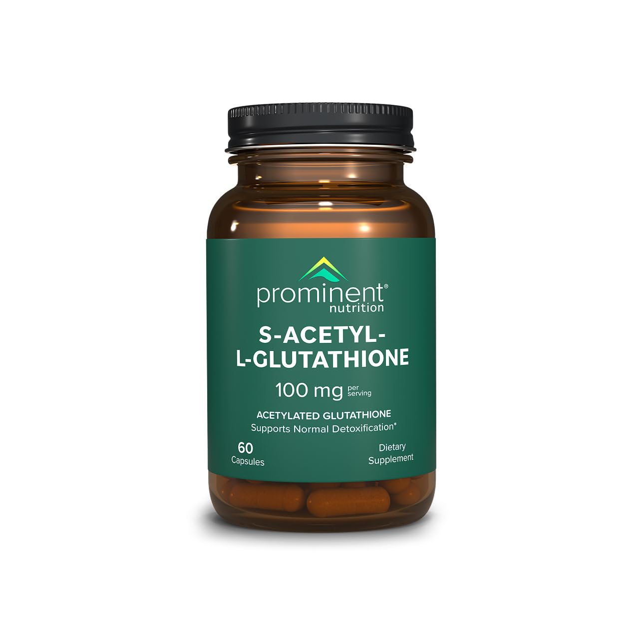 Prominent Nutrition S-Acetyl-L-Glutathione 100mg capsule bottle front view