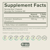 Prominent Nutrition S-Acetyl-L-Glutathione 100mg capsules close-up