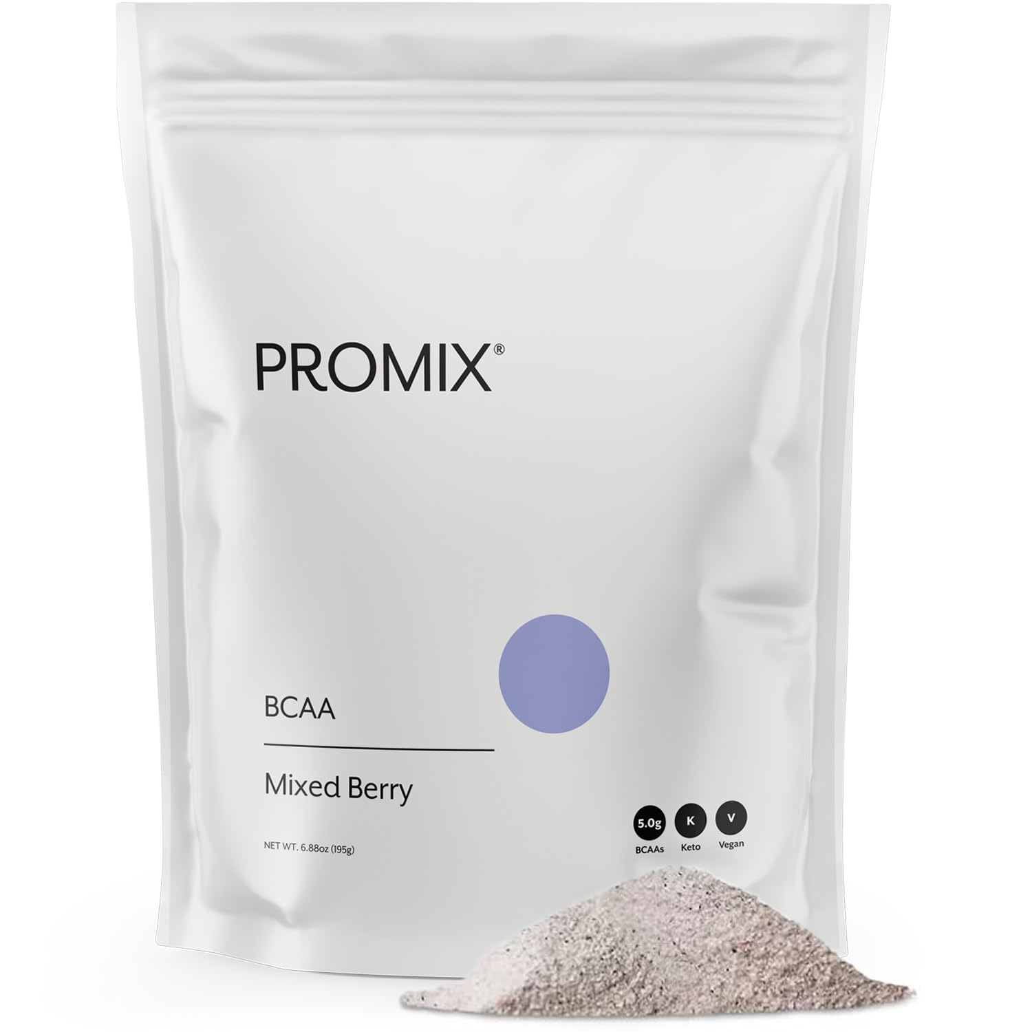 ProMix Nutrition BCAA Powder Mixed Berry front view