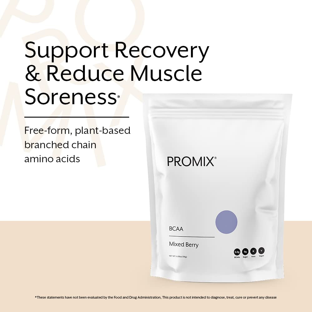 ProMix Nutrition BCAA Powder Mixed Berry in a glass