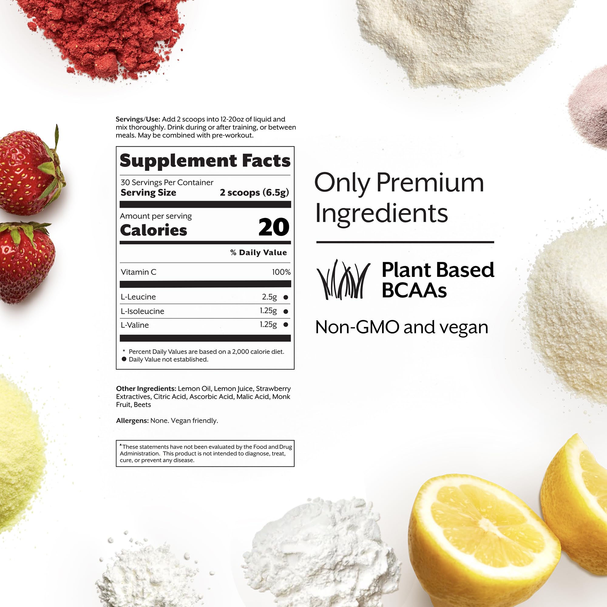 ProMix Nutrition BCAA Powder Strawberry Lemon packaging