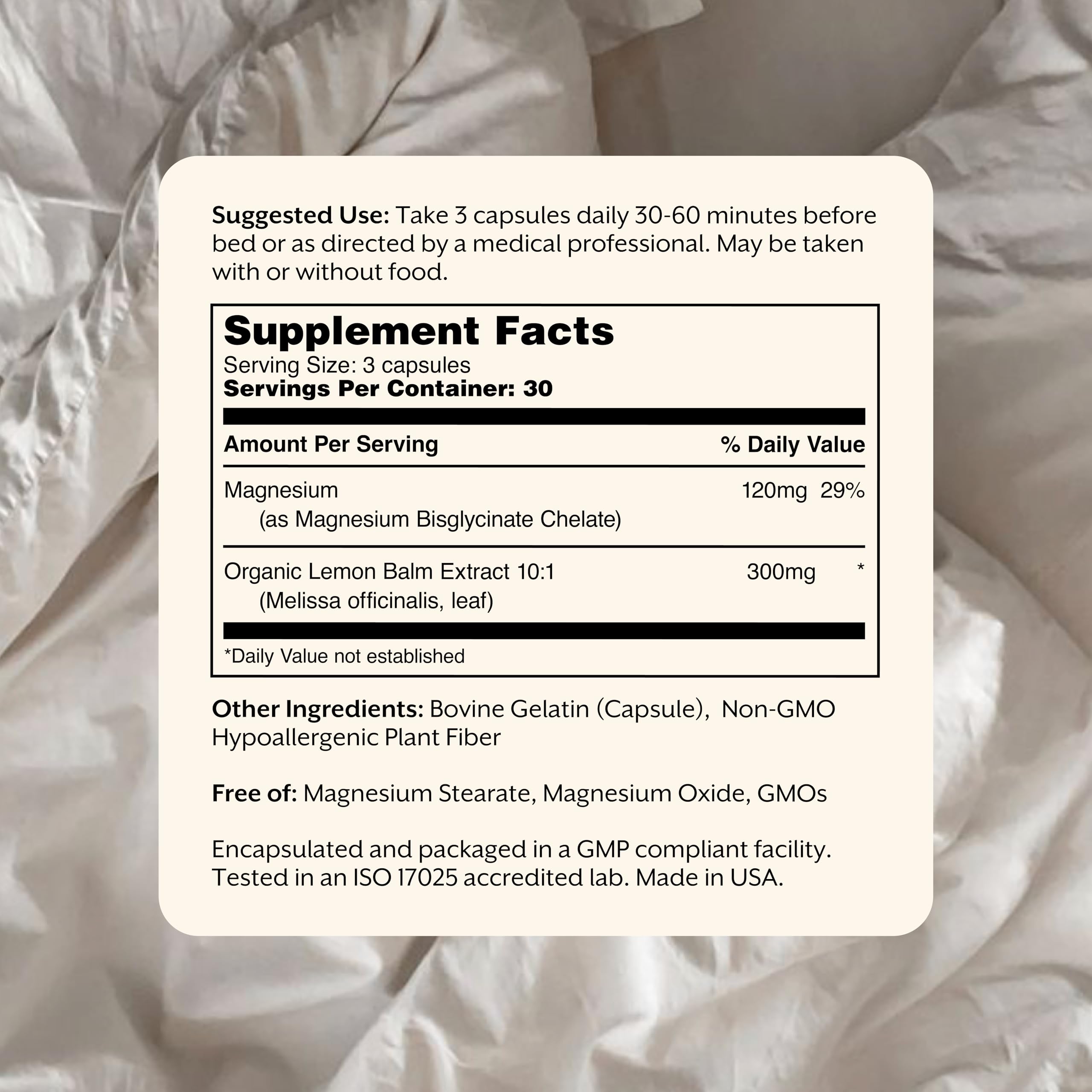 ProMix Nutrition Magnesium Bisglycinate 272g side view