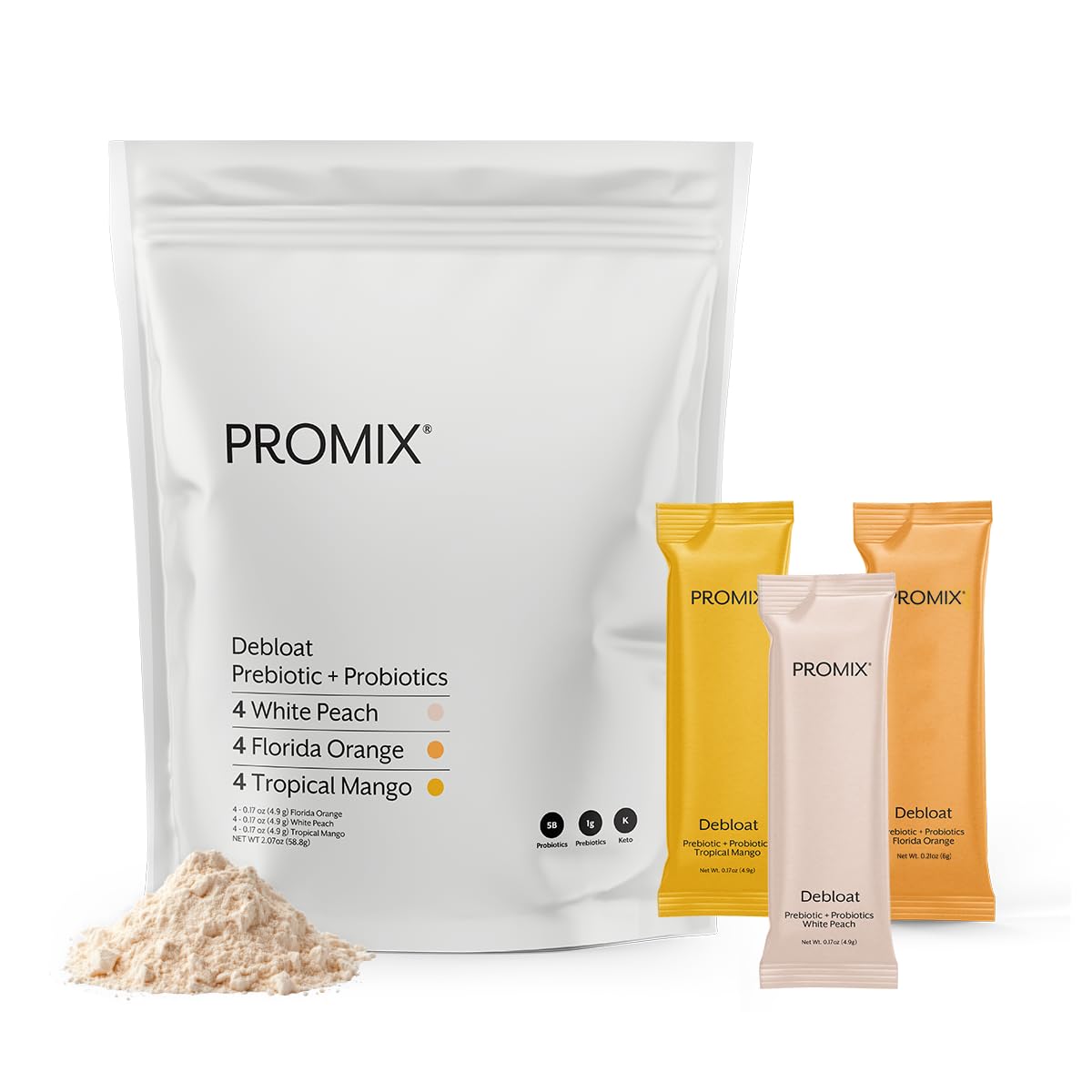 ProMix Nutrition Prebiotic Supplement 59g front view with packaging
